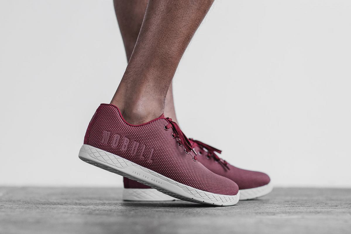 Basket Nobull Superfabric Arctic Trainer Homme Rouge Foncé | LX7831956