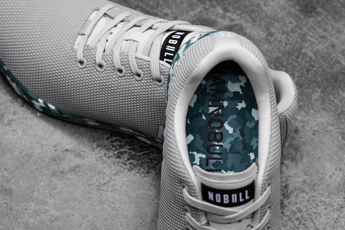 Basket Nobull Superfabric Arctic Trainer Femme Grise Turquoise | OC2093715