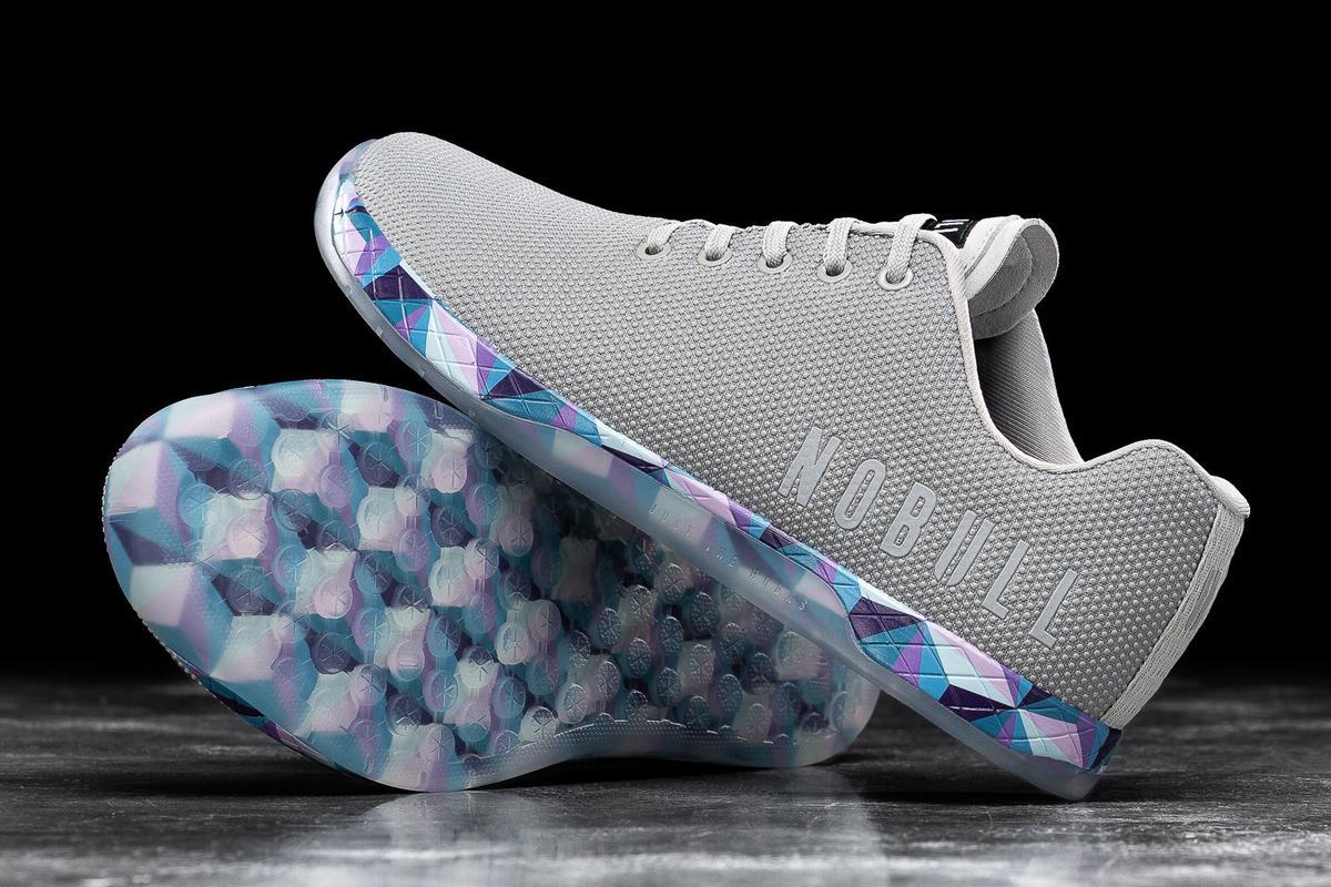 Basket Nobull Superfabric Arctic Trainer Homme Grise Bleu | XK9825407