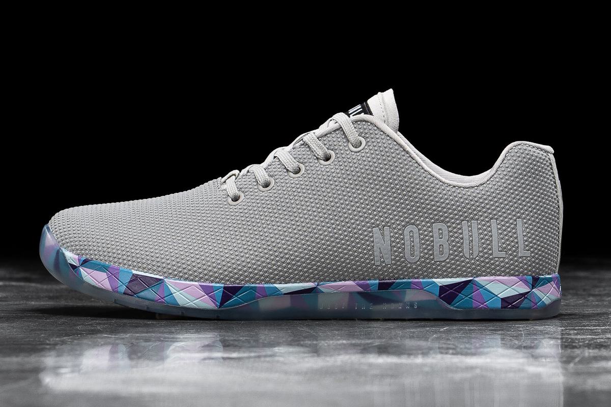 Basket Nobull Superfabric Arctic Trainer Homme Grise Bleu | XK9825407