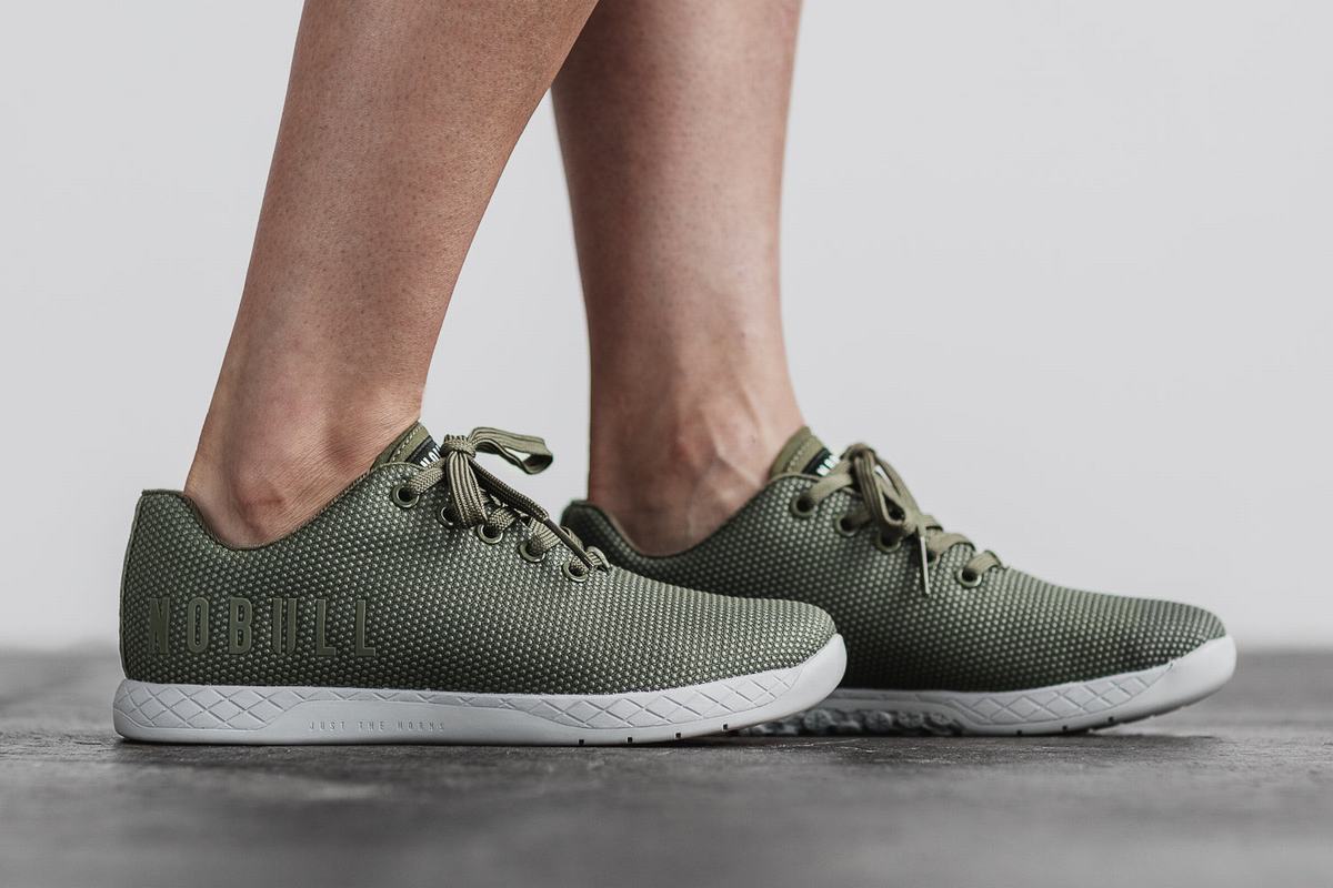 Basket Nobull Superfabric Army Arctic Trainer Femme Vert Olive | CX1679082