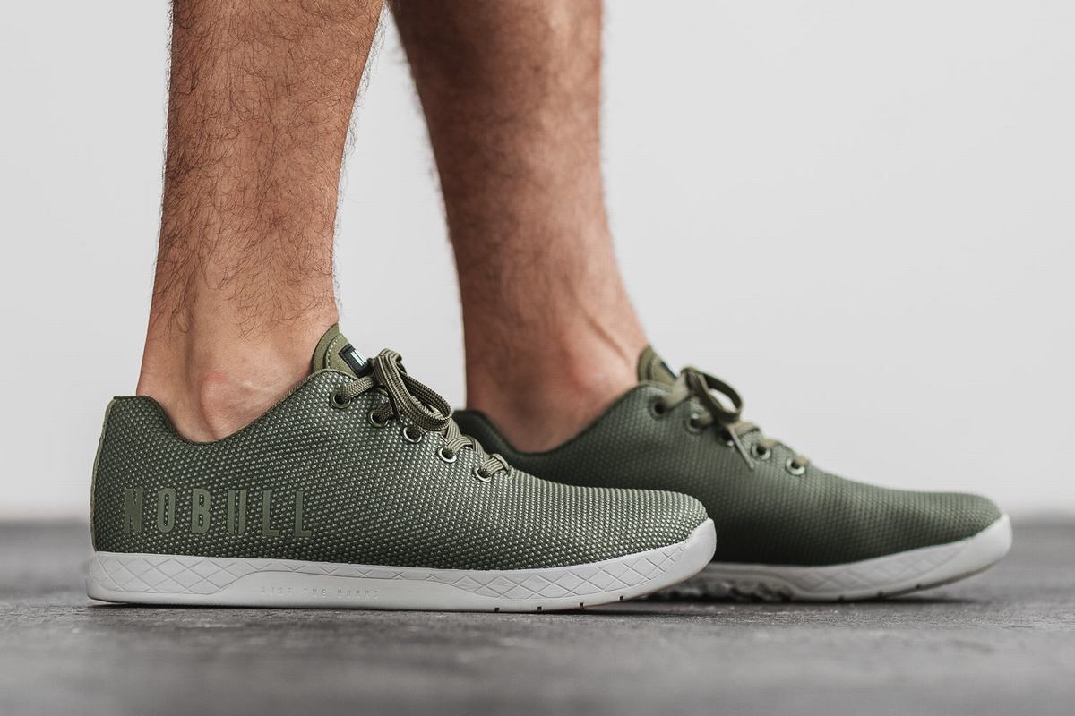 Basket Nobull Superfabric Army Arctic Trainer Homme Vert Olive | GB7281963
