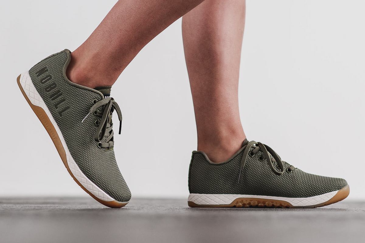 Basket Nobull Superfabric Army Trainer Femme Blanche | AK1409562