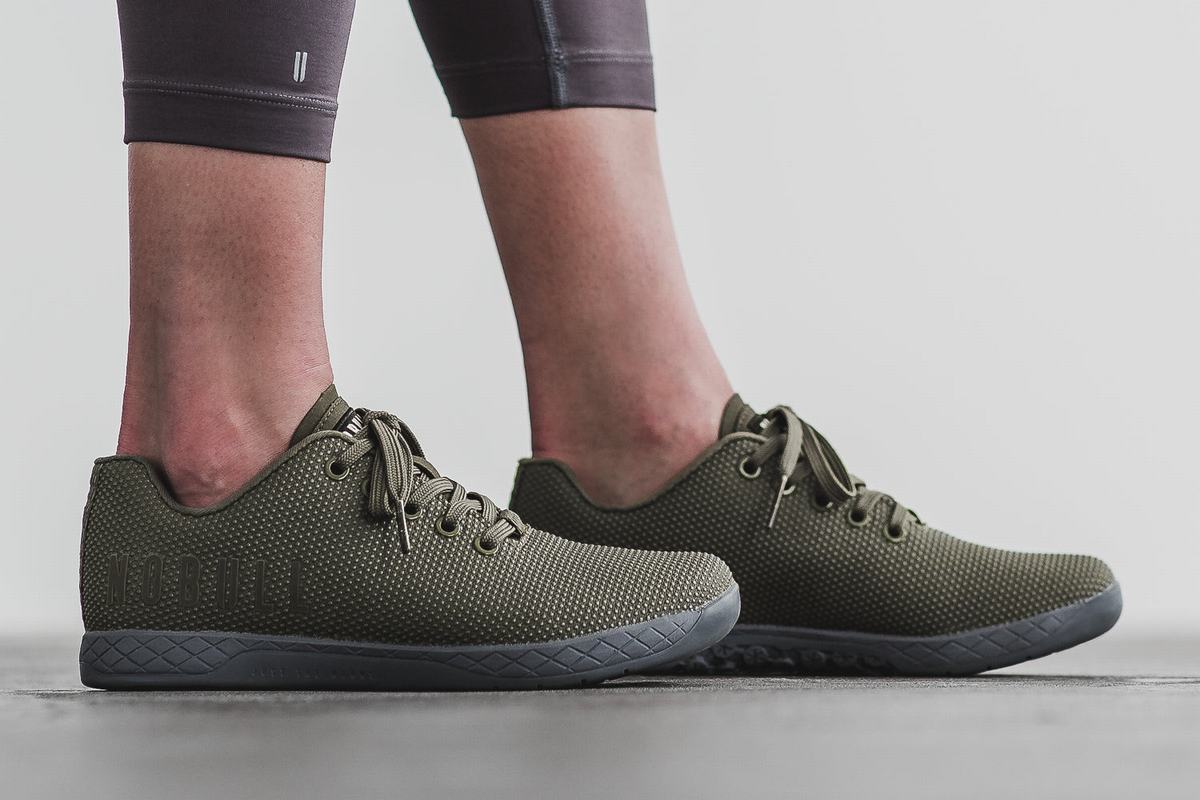 Basket Nobull Superfabric Army Trainer Femme Grise | EA4609375