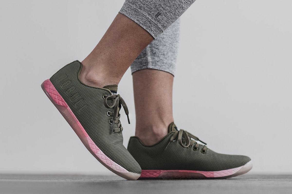 Basket Nobull Superfabric Army Trainer Femme Rose | EJ0293658