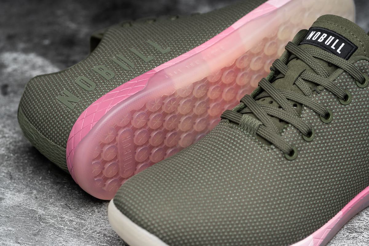 Basket Nobull Superfabric Army Trainer Femme Rose | EJ0293658