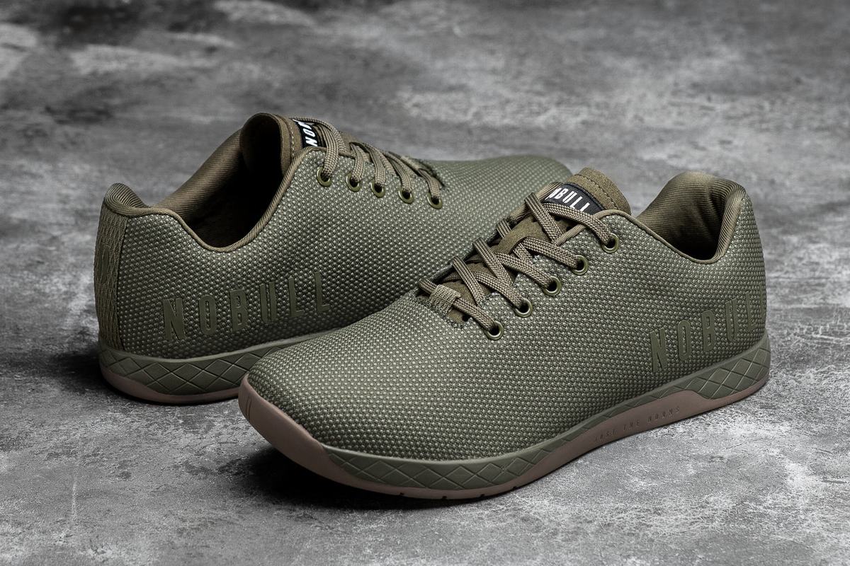 Basket Nobull Superfabric Army Trainer Femme Vert Olive | NC8216079