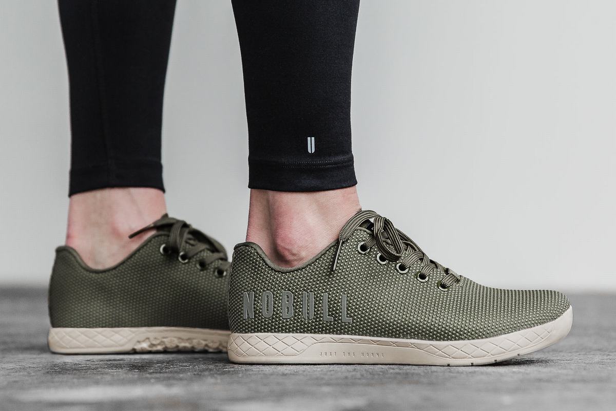 Basket Nobull Superfabric Army Trainer Femme Blanche | WU6720895