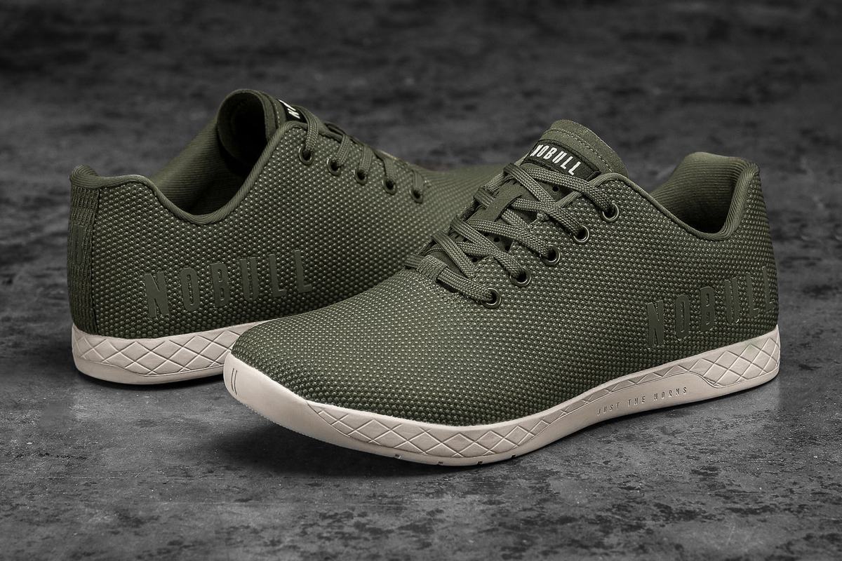 Basket Nobull Superfabric Army Trainer Femme Blanche | WU6720895