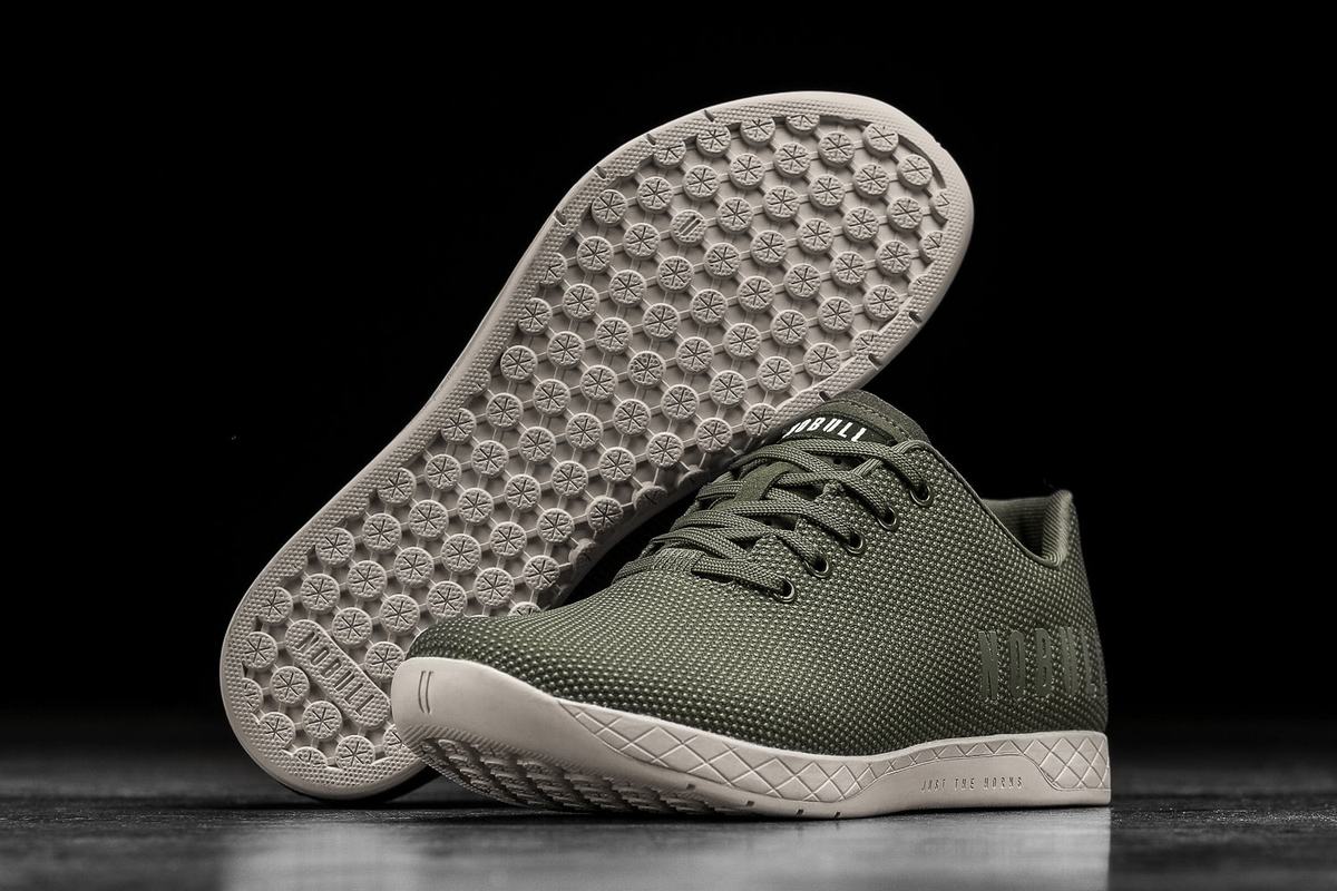 Basket Nobull Superfabric Army Trainer Femme Blanche | WU6720895