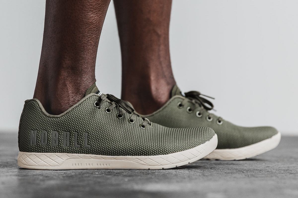 Basket Nobull Superfabric Army Trainer Homme Blanche | WT4158620