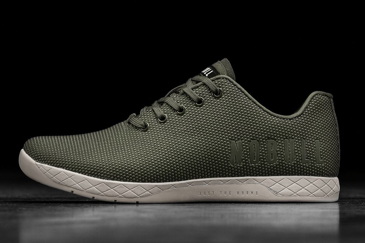 Basket Nobull Superfabric Army Trainer Homme Blanche | WT4158620