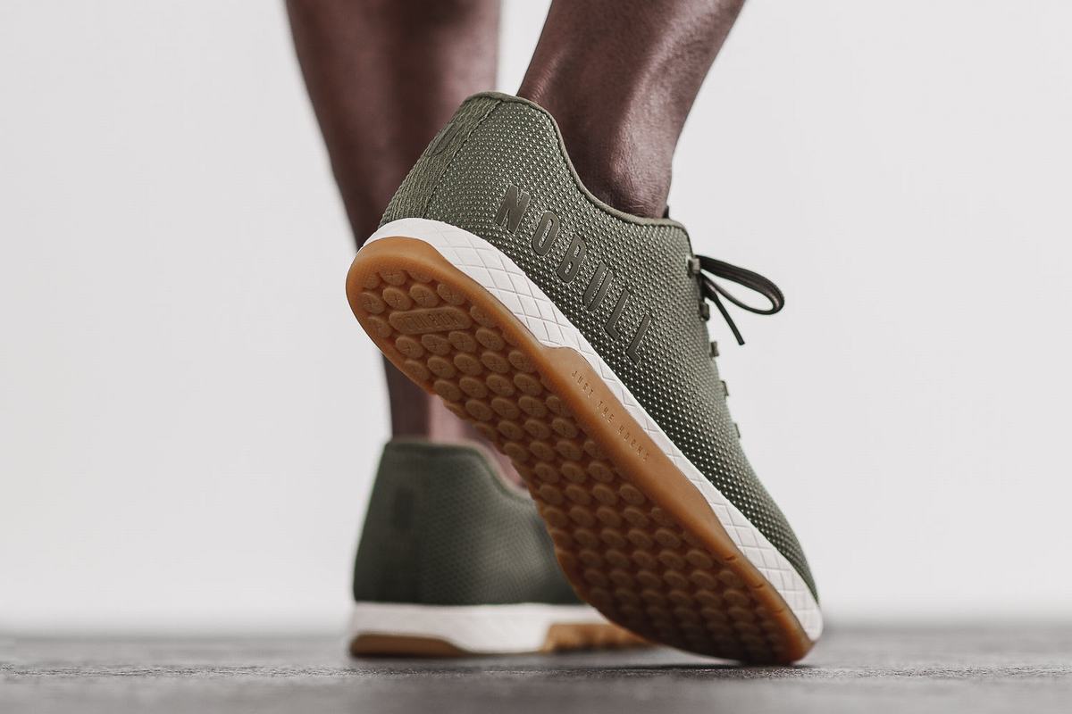 Basket Nobull Superfabric Army Trainer Homme Blanche | YL2106578