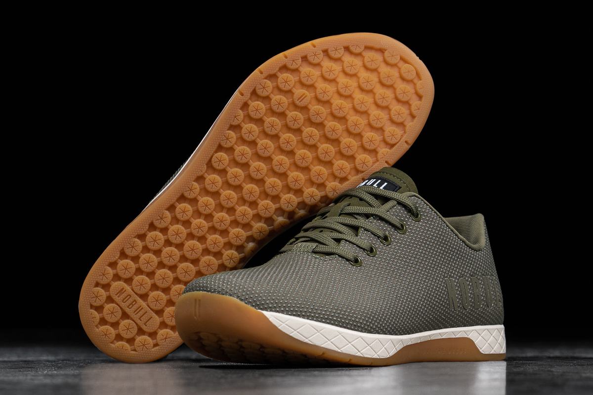 Basket Nobull Superfabric Army Trainer Homme Blanche | YL2106578