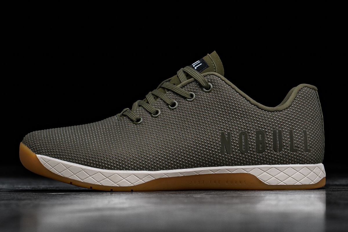 Basket Nobull Superfabric Army Trainer Homme Blanche | YL2106578