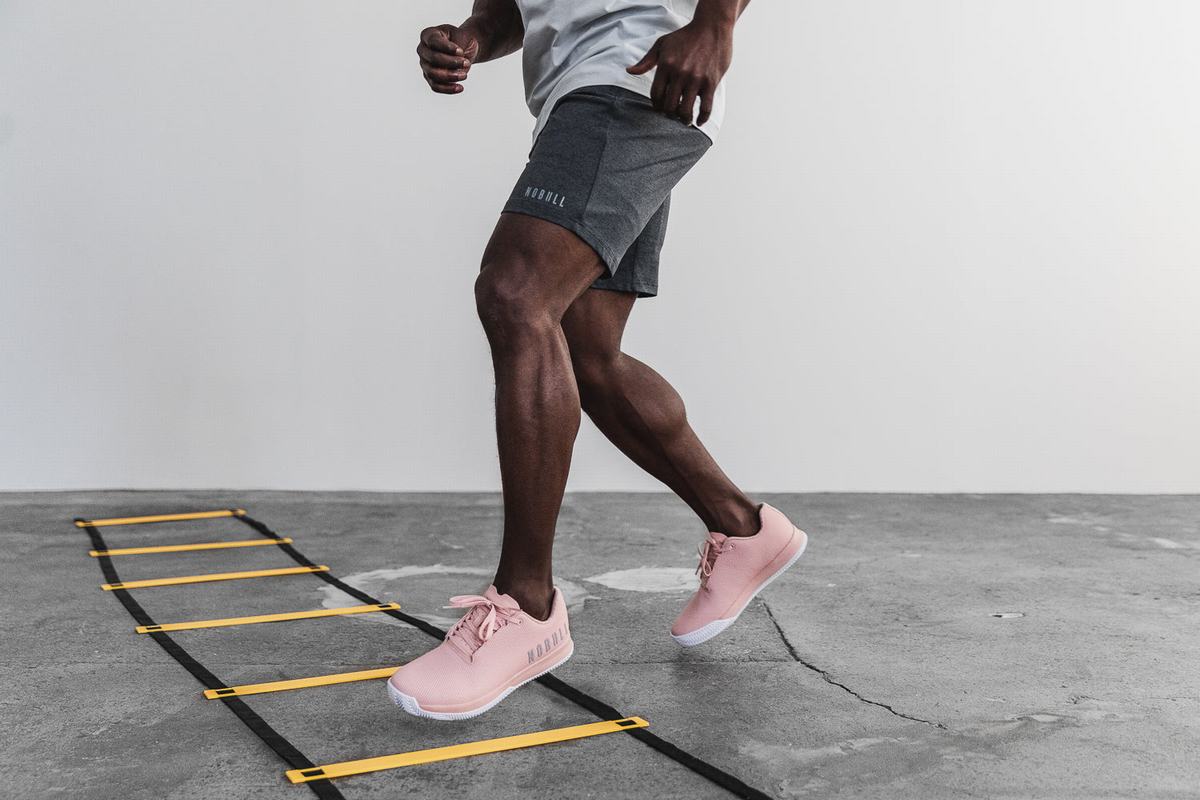 Basket Nobull Superfabric Court Trainer Homme Rose Blanche | JA4706951