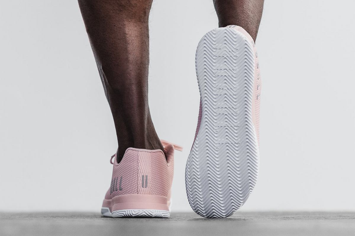 Basket Nobull Superfabric Court Trainer Homme Rose Blanche | JA4706951