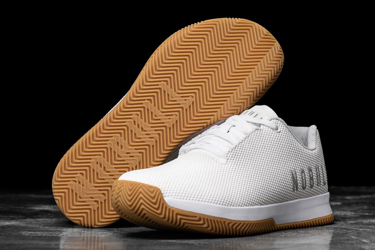 Basket Nobull Superfabric Court Trainer Femme Blanche | KM4839502