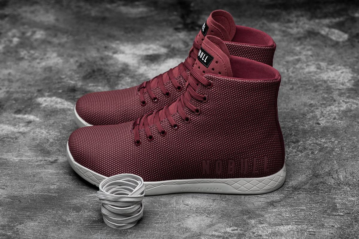 Basket Nobull Superfabric High-Top Arctic Trainer Femme Rouge Foncé | VR1206943
