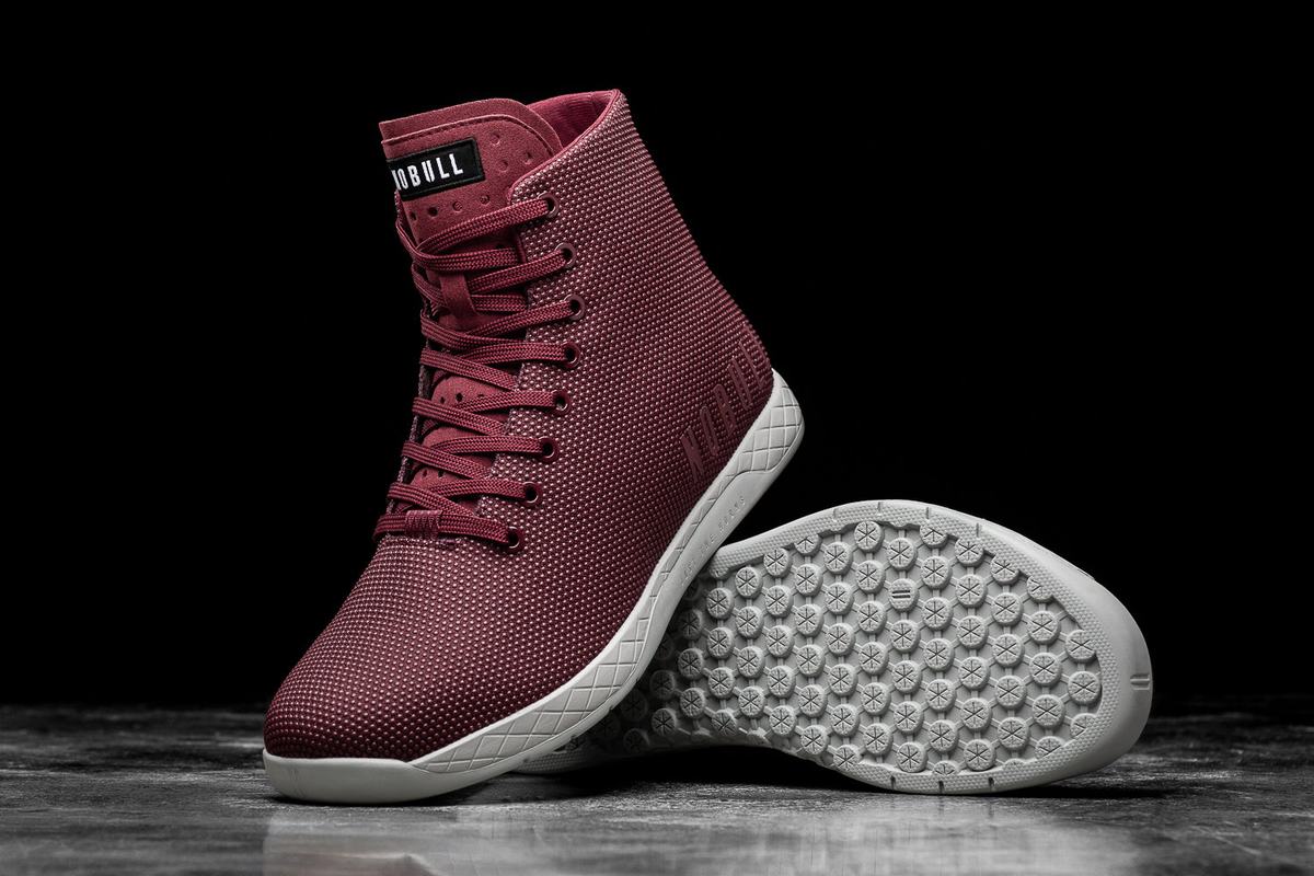 Basket Nobull Superfabric High-Top Arctic Trainer Femme Rouge Foncé | VR1206943
