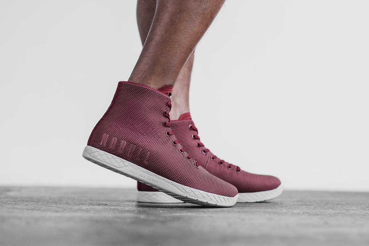 Basket Nobull Superfabric High-Top Arctic Trainer Homme Rouge Foncé | XL6318759