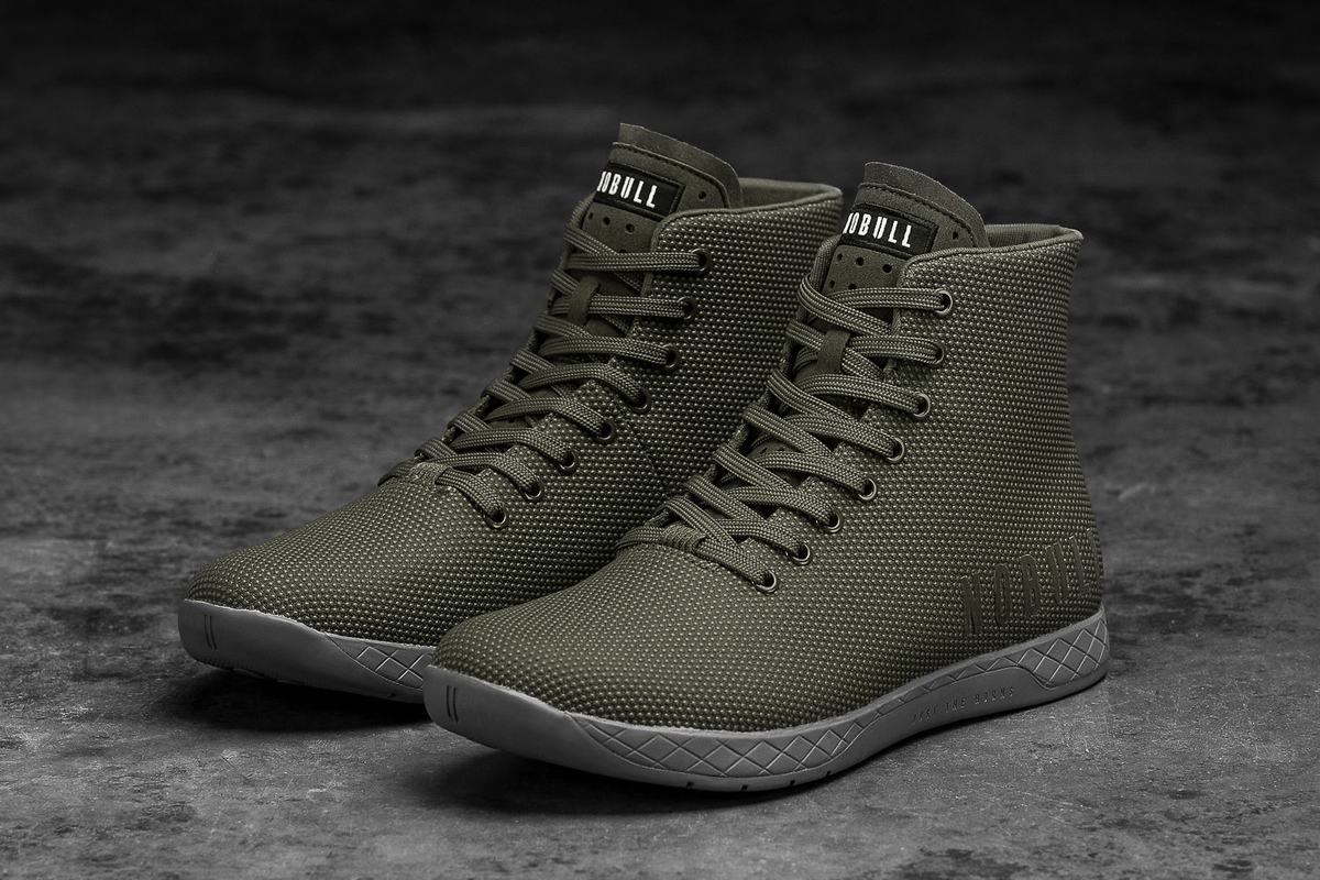 Basket Nobull Superfabric High-Top Army Trainer Homme Grise | IU5203749