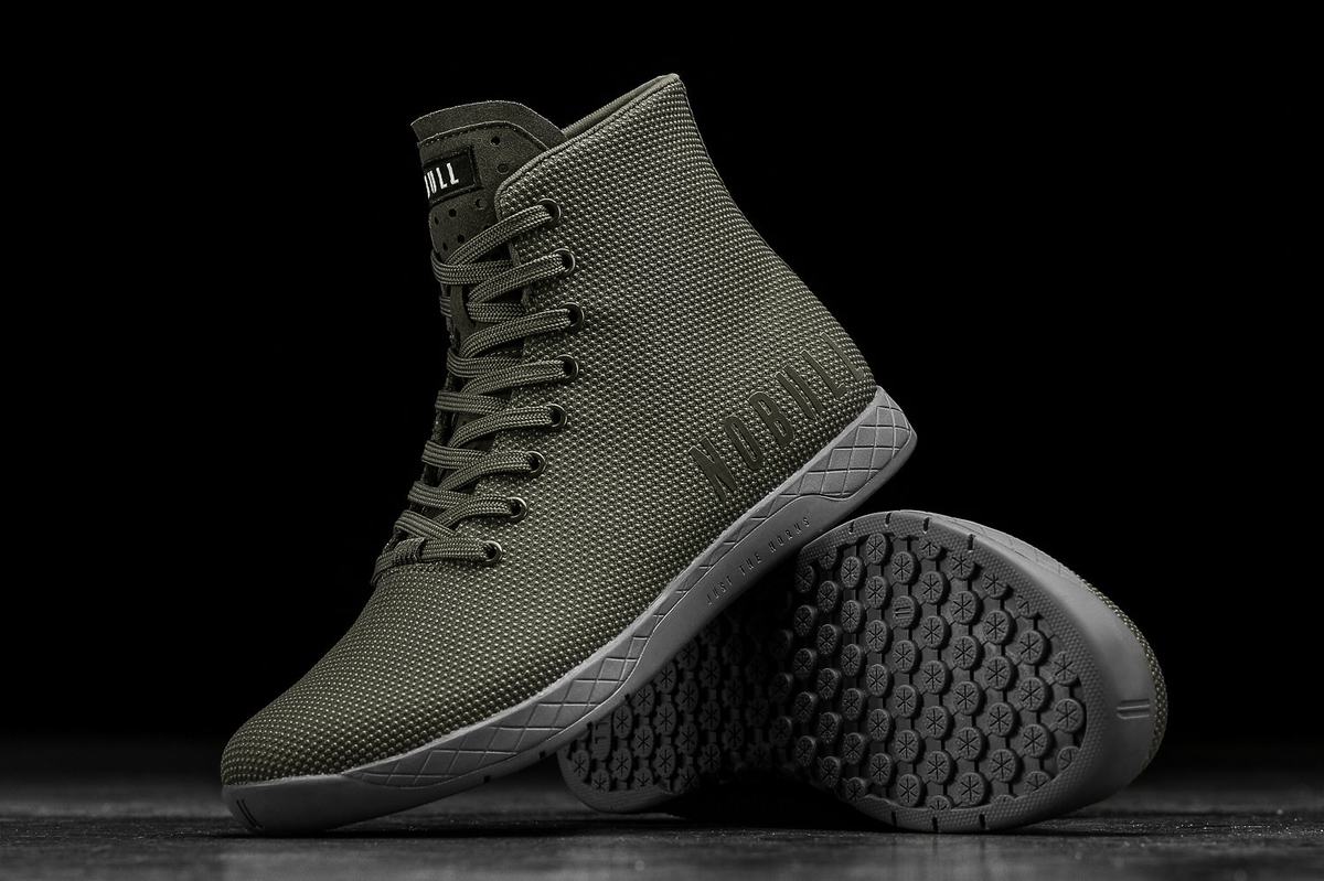Basket Nobull Superfabric High-Top Army Trainer Homme Grise | IU5203749