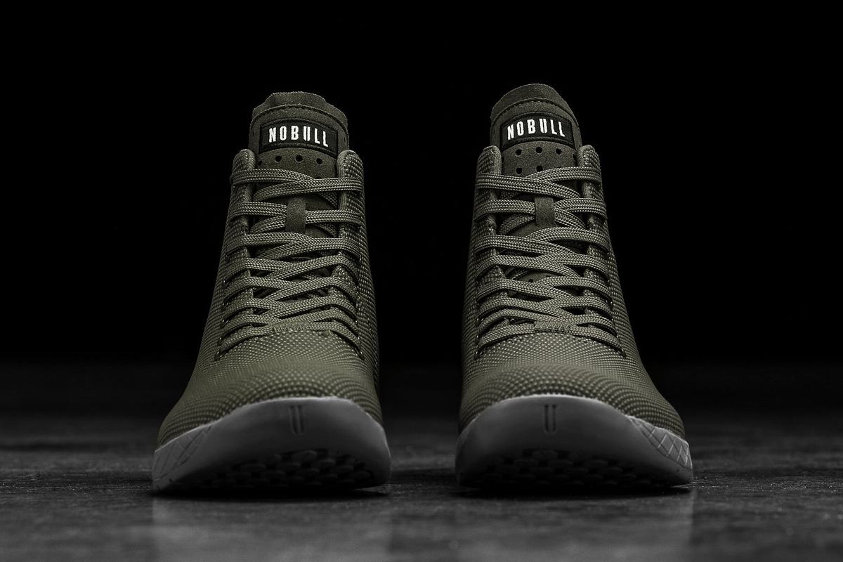 Basket Nobull Superfabric High-Top Army Trainer Homme Grise | IU5203749