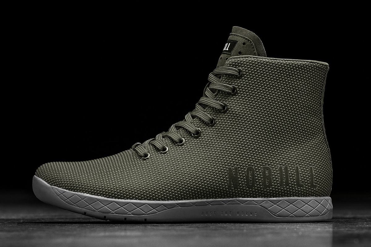 Basket Nobull Superfabric High-Top Army Trainer Homme Grise | IU5203749