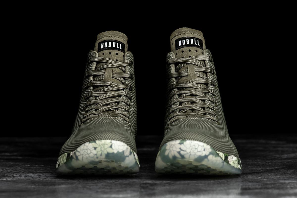 Basket Nobull Superfabric High-Top Army Trainer Homme Vert Olive | VA6597438