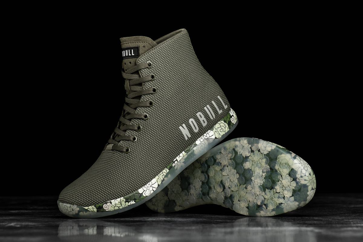 Basket Nobull Superfabric High-Top Army Trainer Homme Vert Olive | VA6597438