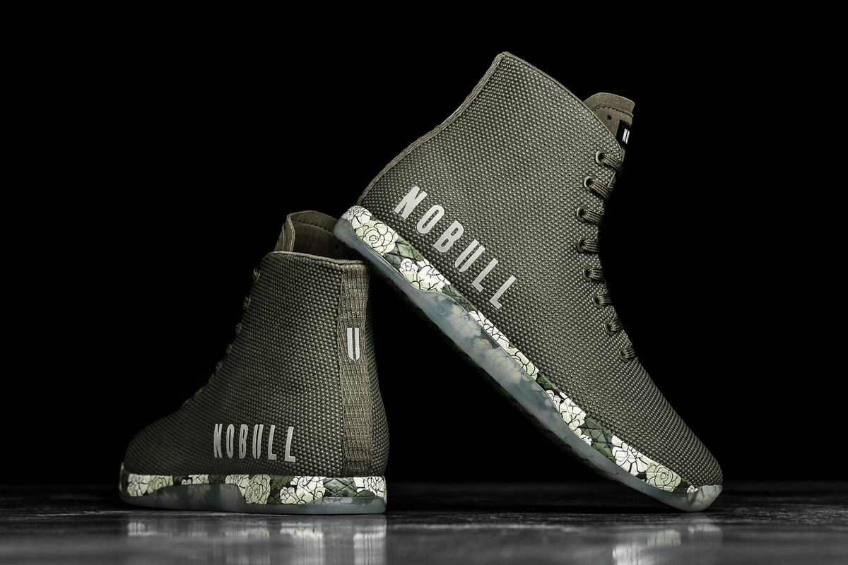 Basket Nobull Superfabric High-Top Army Trainer Homme Vert Olive | VA6597438
