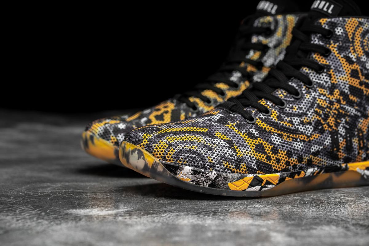 Basket Nobull Superfabric High-Top Artists For Humanity Trainer Homme Noir Jaune | LH0214768