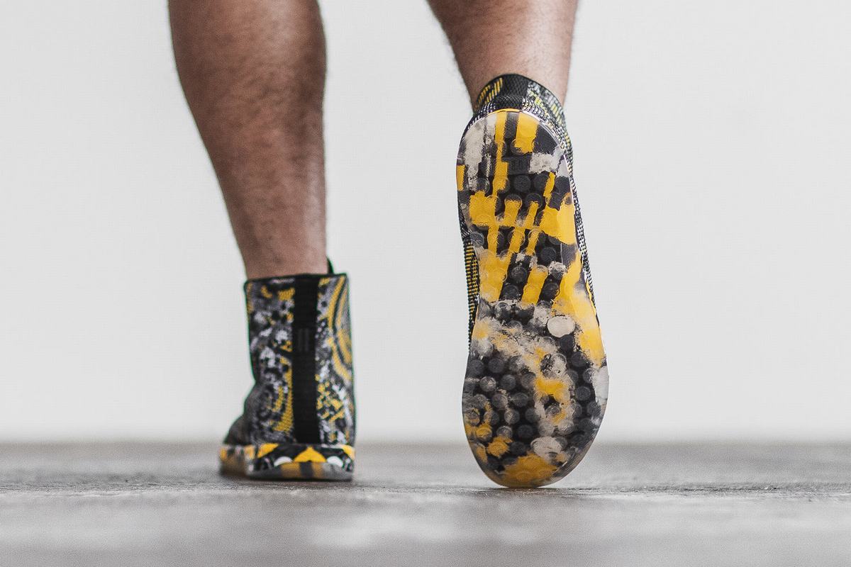 Basket Nobull Superfabric High-Top Artists For Humanity Trainer Homme Noir Jaune | LH0214768