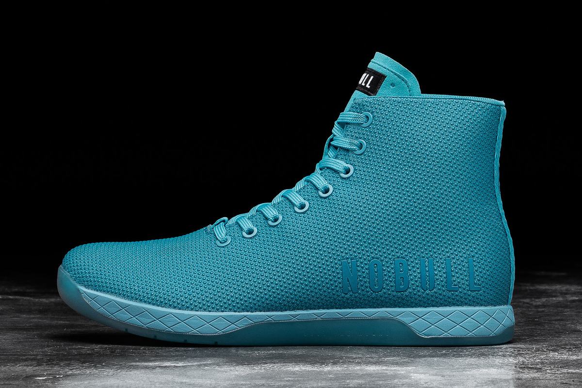 Basket Nobull Superfabric High-Top Neon Trainer Femme Bleu | DL2708613