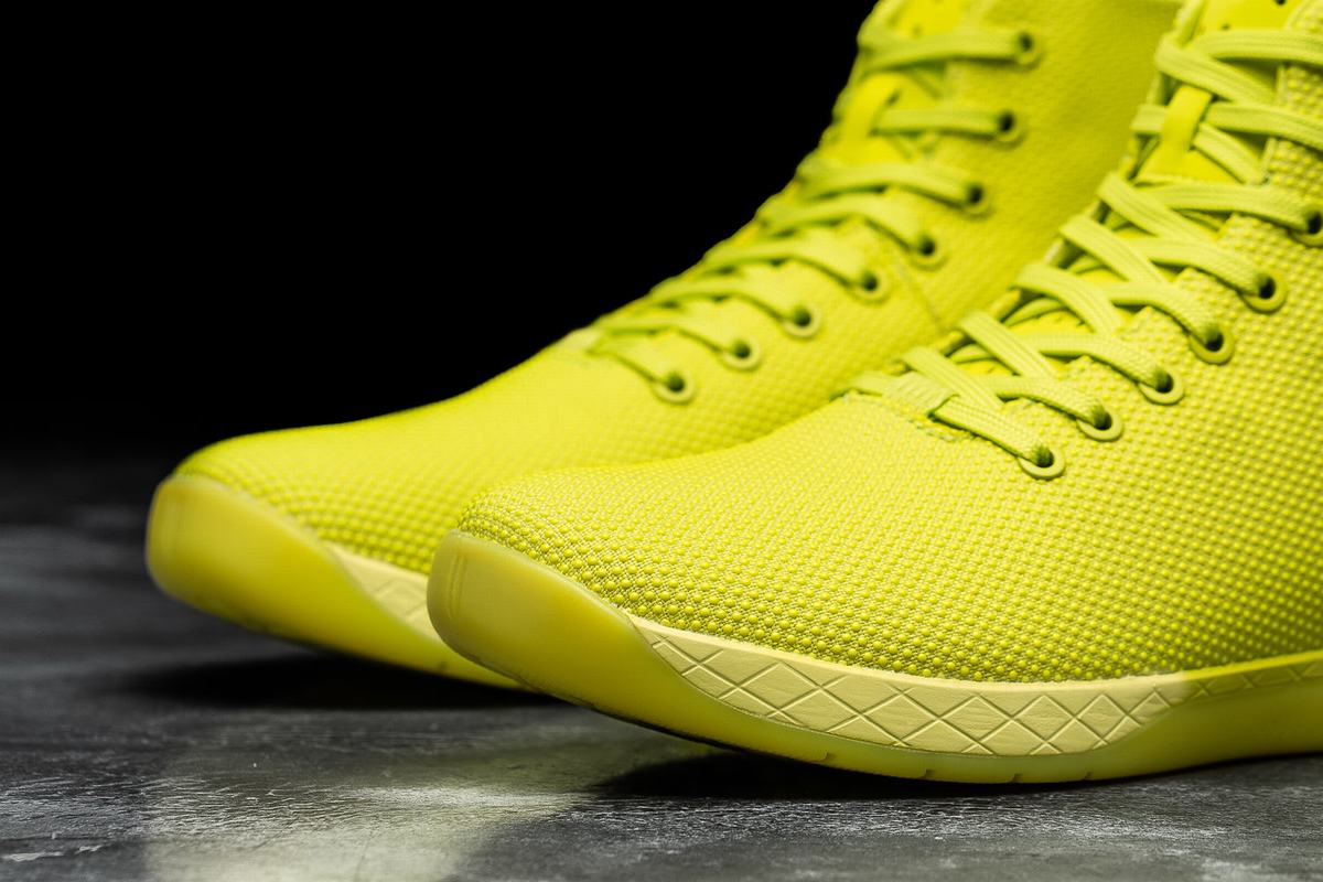Basket Nobull Superfabric High-Top Neon Trainer Femme Vert Clair | GN5932061