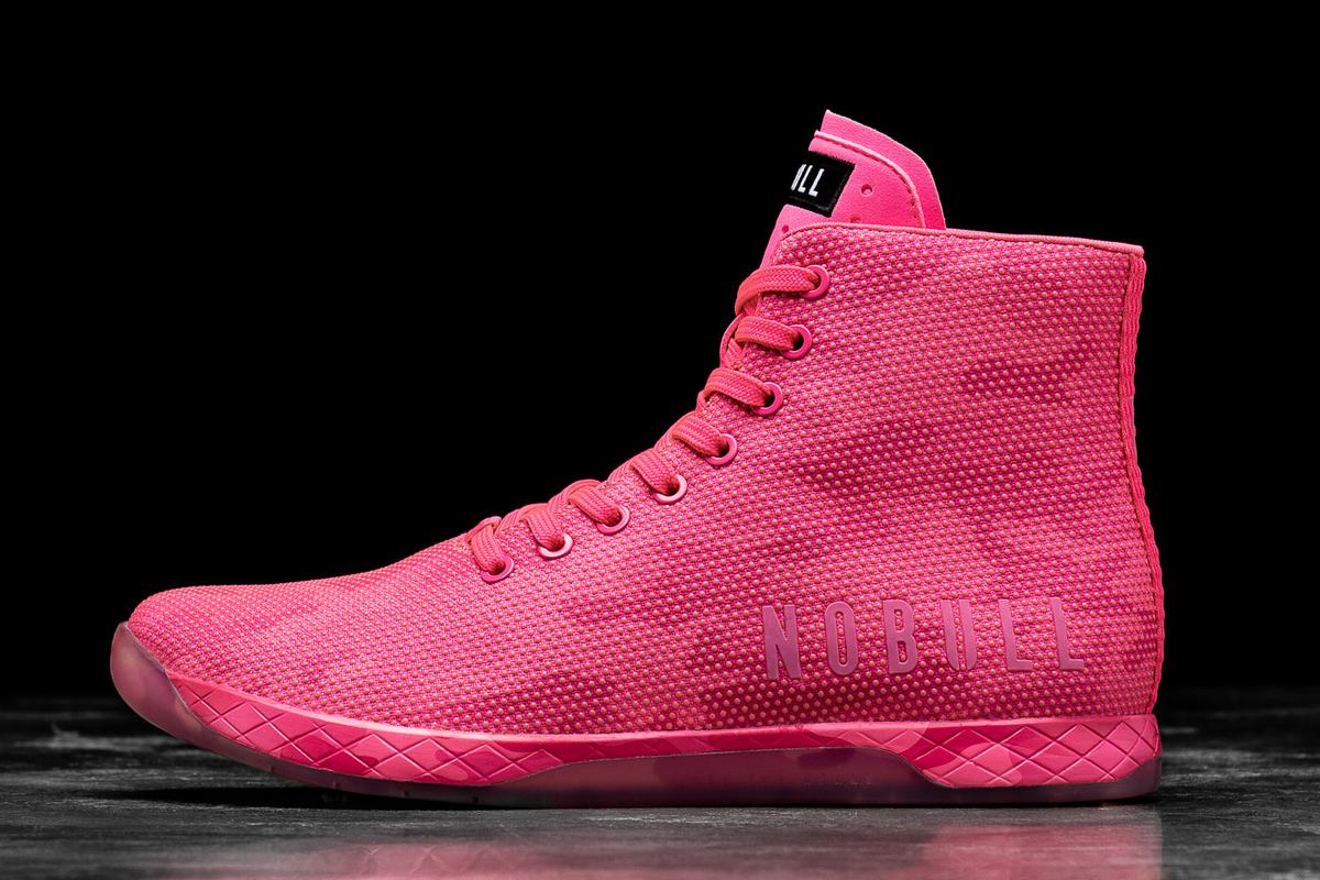 Basket Nobull Superfabric High-Top Neon Trainer Femme Rose Camouflage | MS4537190