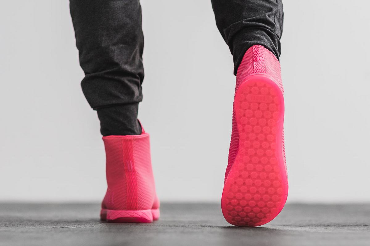 Basket Nobull Superfabric High-Top Neon Trainer Homme Rose | TG8413205