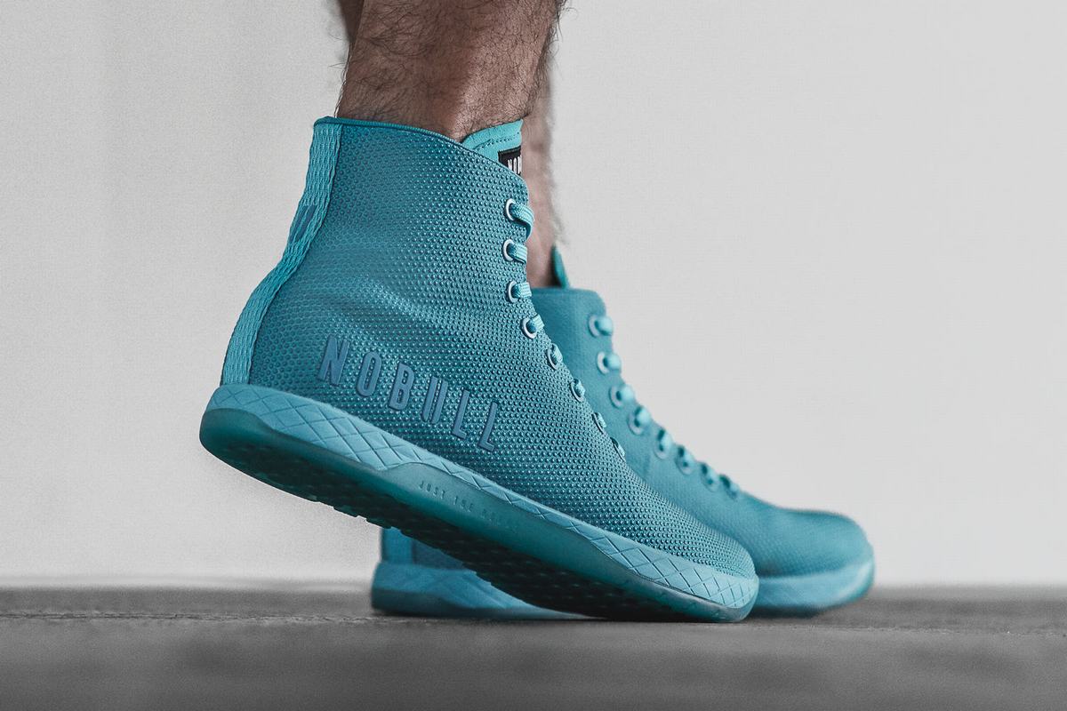Basket Nobull Superfabric High-Top Neon Trainer Homme Bleu | TS3590627