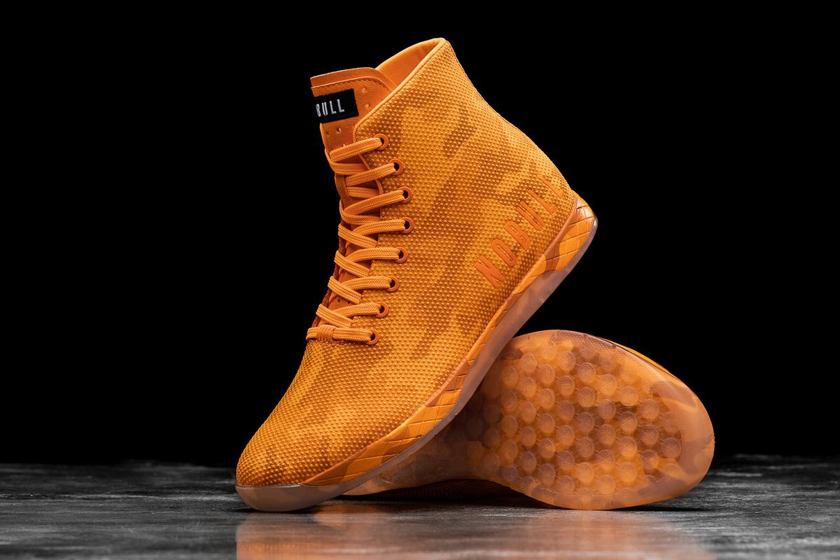 Basket Nobull Superfabric High-Top Neon Trainer Femme Orange Camouflage | ZA6598013
