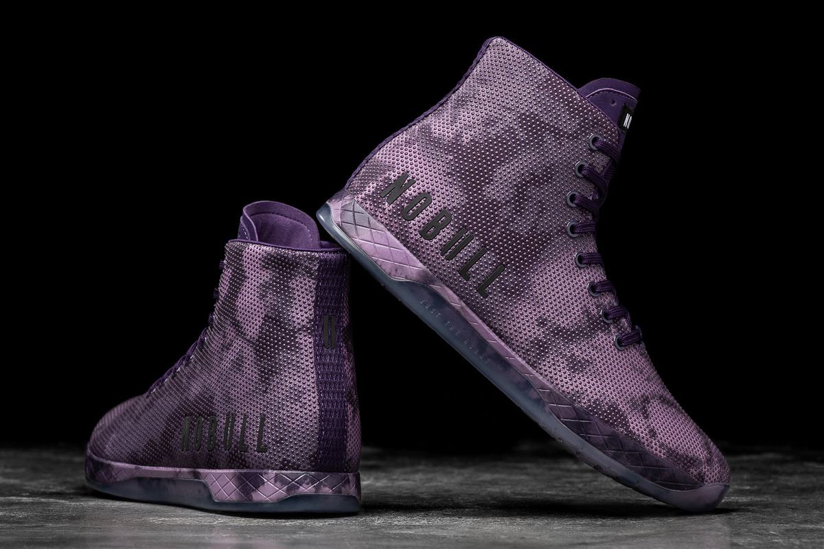 Basket Nobull Superfabric High-Top Tie-Dye Trainer Femme Violette Foncé | QZ9524683