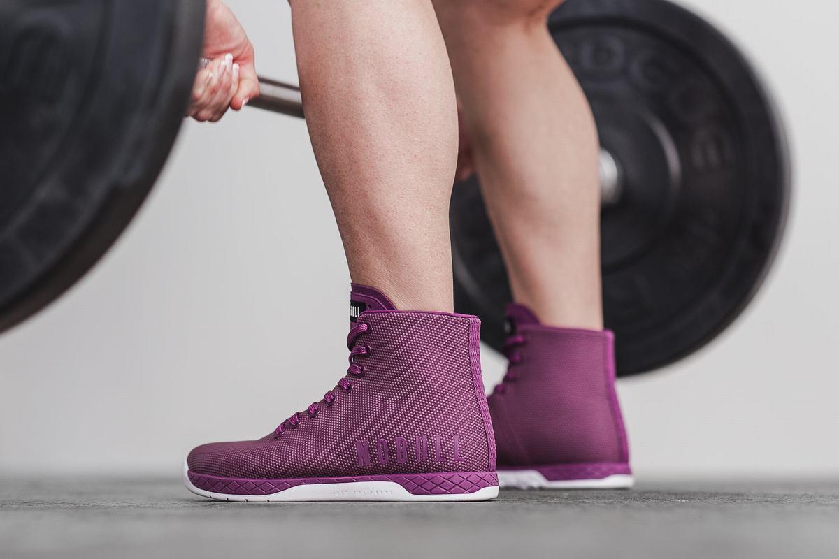 Basket Nobull Superfabric High-Top Trainer Femme Violette Foncé | DL4783956