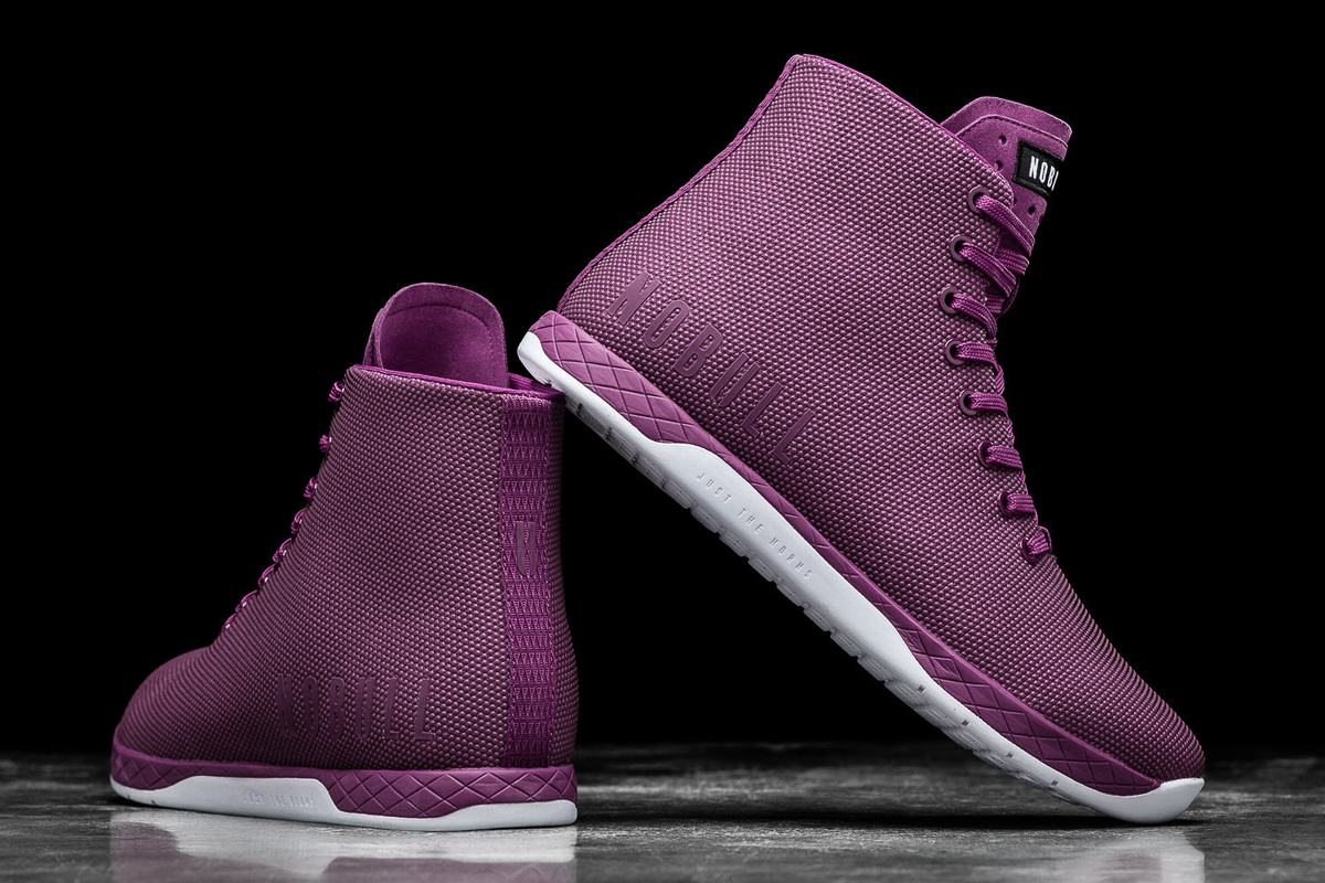 Basket Nobull Superfabric High-Top Trainer Femme Violette Foncé | DL4783956