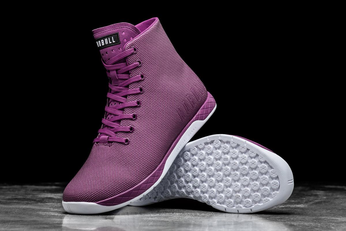 Basket Nobull Superfabric High-Top Trainer Femme Violette Foncé | DL4783956