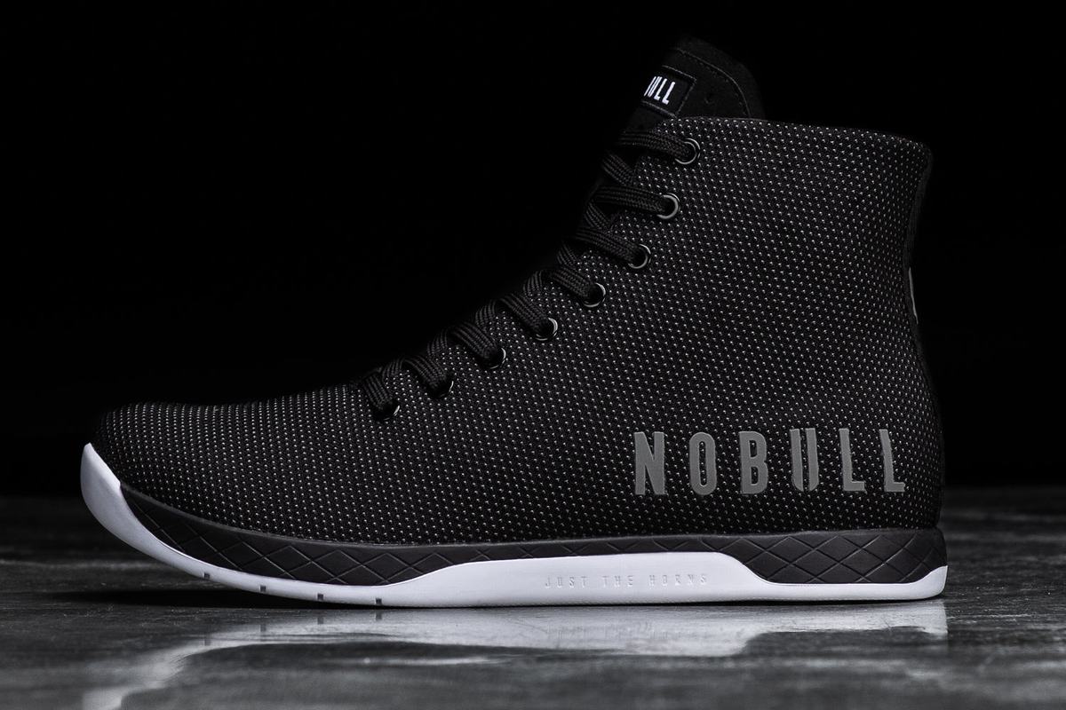 Basket Nobull Superfabric High-Top Trainer Femme Noir Blanche | JK1239504