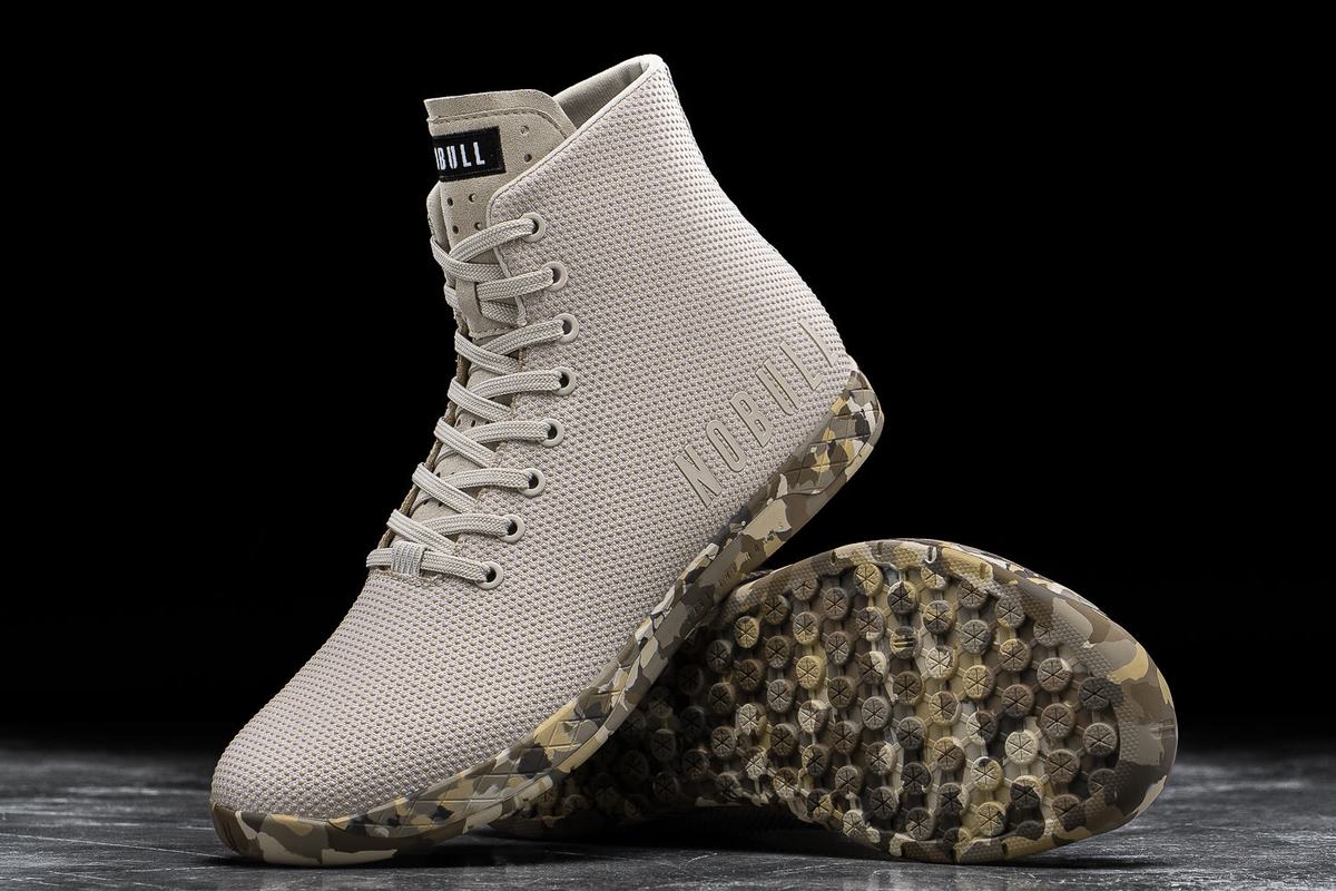 Basket Nobull Superfabric High-Top Trainer Homme Beige | JT0128654