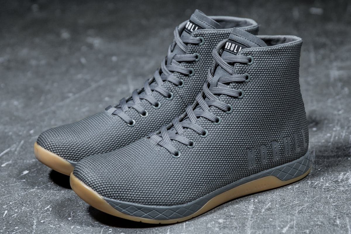 Basket Nobull Superfabric High-Top Trainer Femme Grise Foncé | KP9142375