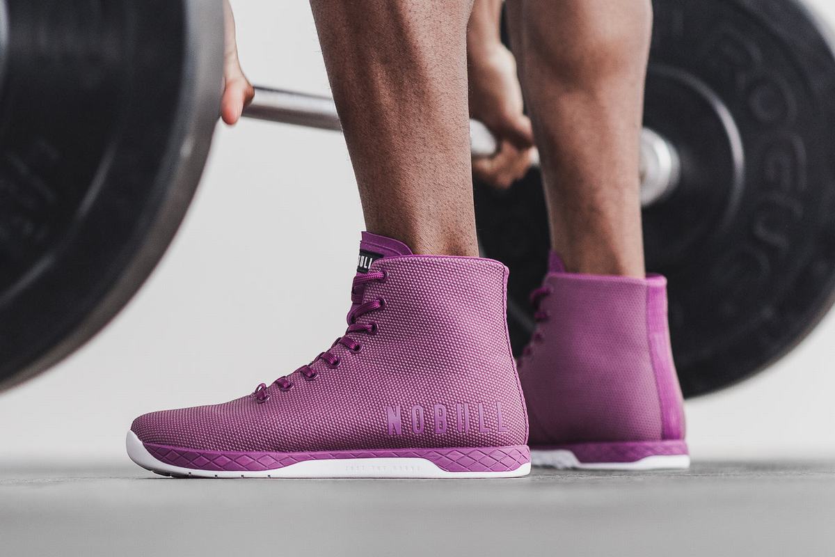 Basket Nobull Superfabric High-Top Trainer Homme Violette Foncé | KR2953640