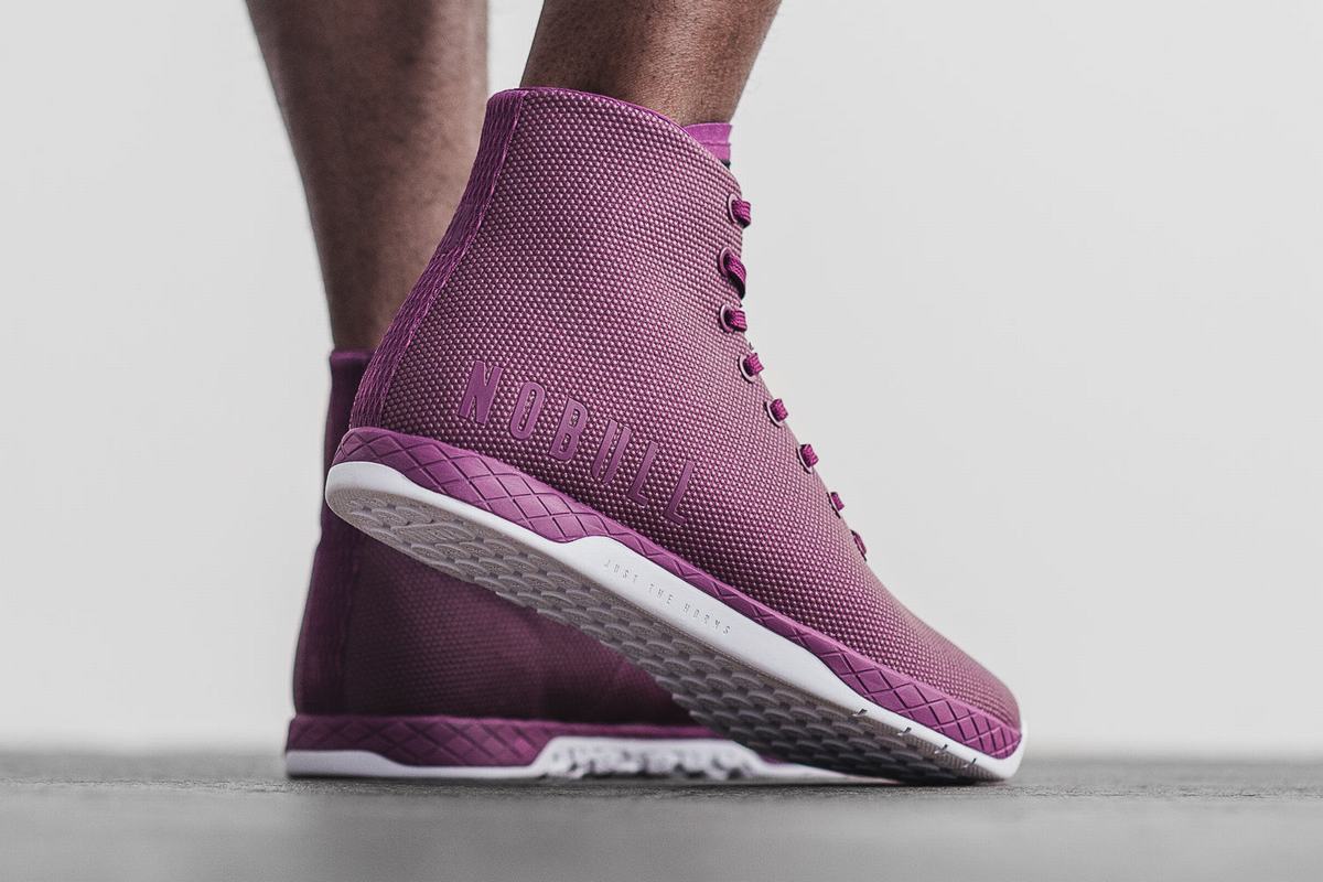Basket Nobull Superfabric High-Top Trainer Homme Violette Foncé | KR2953640