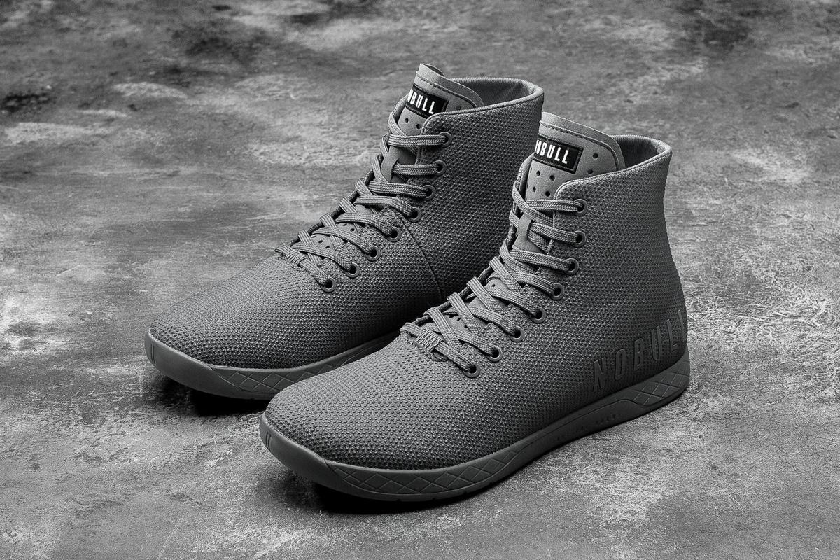 Basket Nobull Superfabric High-Top Trainer Homme Grise Foncé | LH0612498